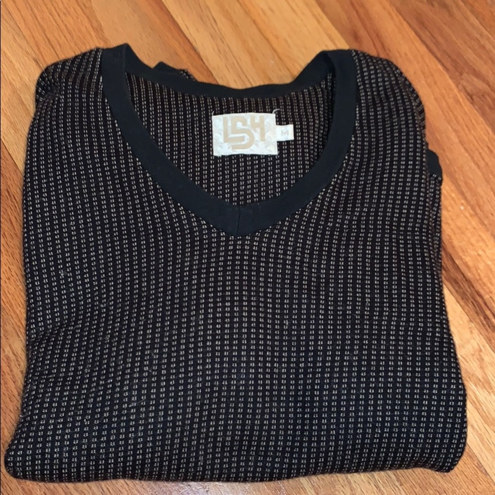 Black Patterned Sweater - image 1